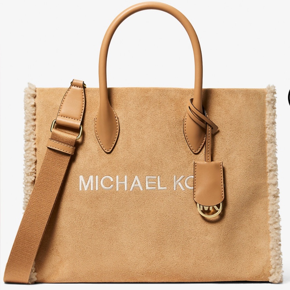 MICHAEL KORS
Mirella Medium Suede and Faux Shearling Tote Bag - Picture 5 of 16